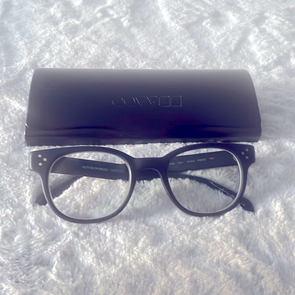 COPY - OLIVER PEOPLES OV5236 1031 Afton 49mm Black Cocobolo Eyeglasses Italy